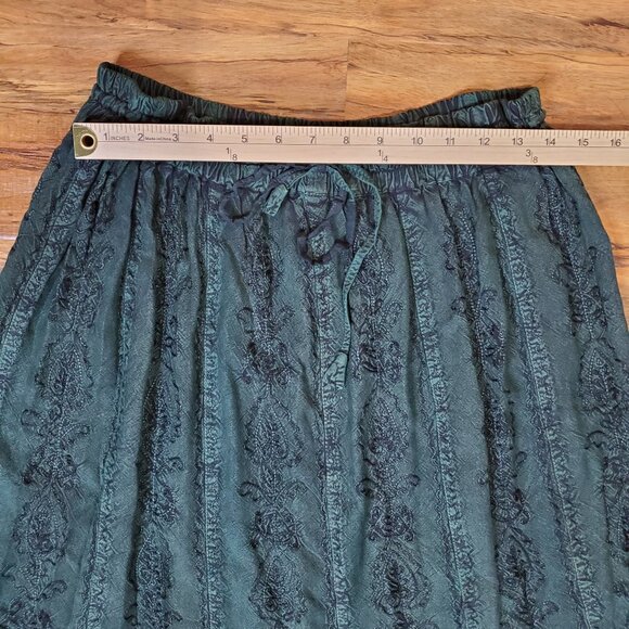 Braja Embroidered Maxi Flowy Scalloped Skirt Size M/L/XL One Size Fits Most - Picture 8 of 11
